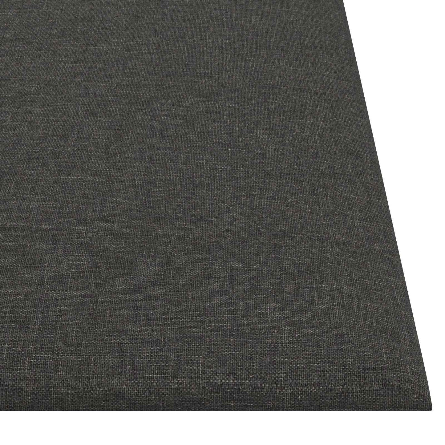 Wandkopfteilen 12 pcs 30 x 30 cm Dunkelgrau Stoff