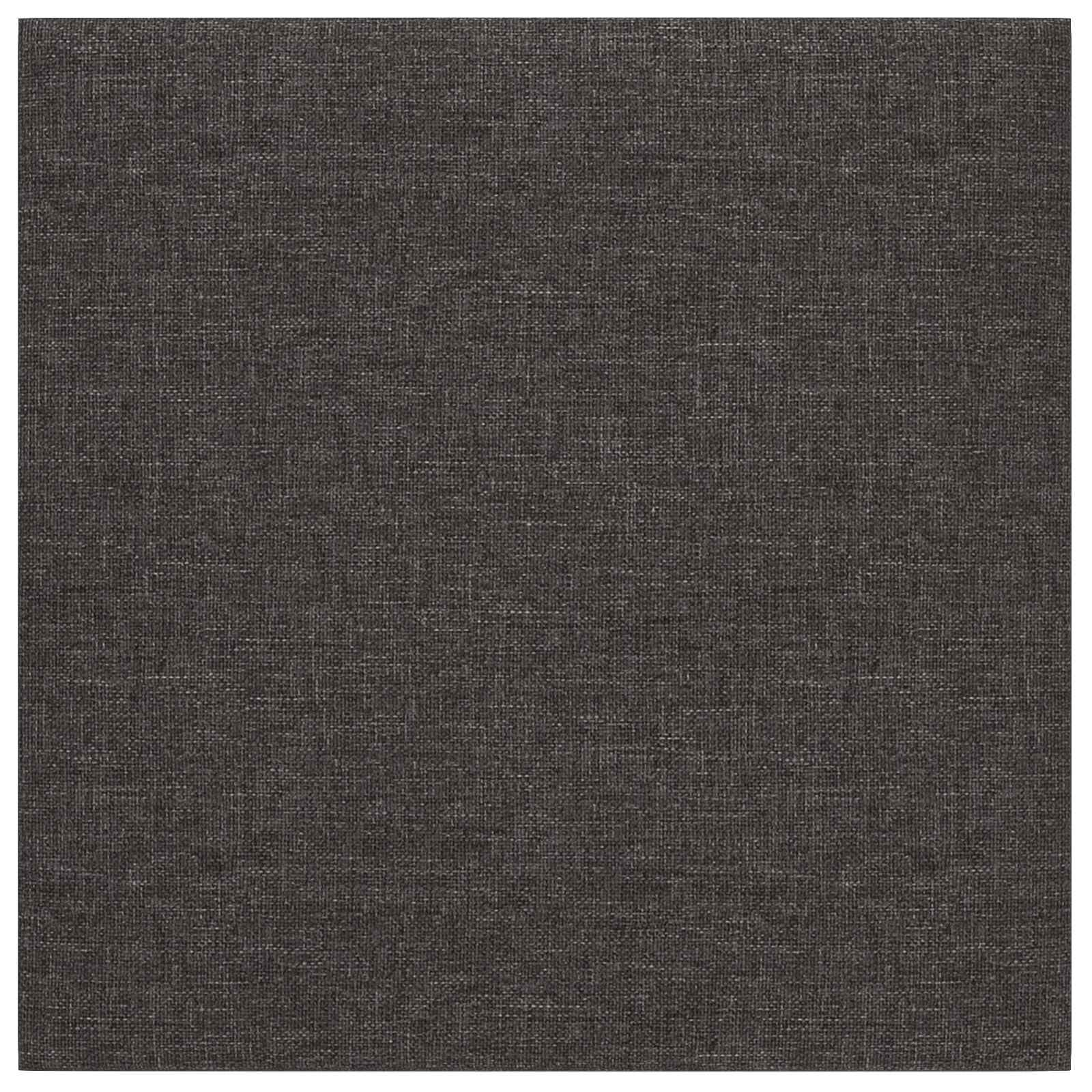 Wandkopfteilen 12 pcs 30 x 30 cm Dunkelgrau Stoff