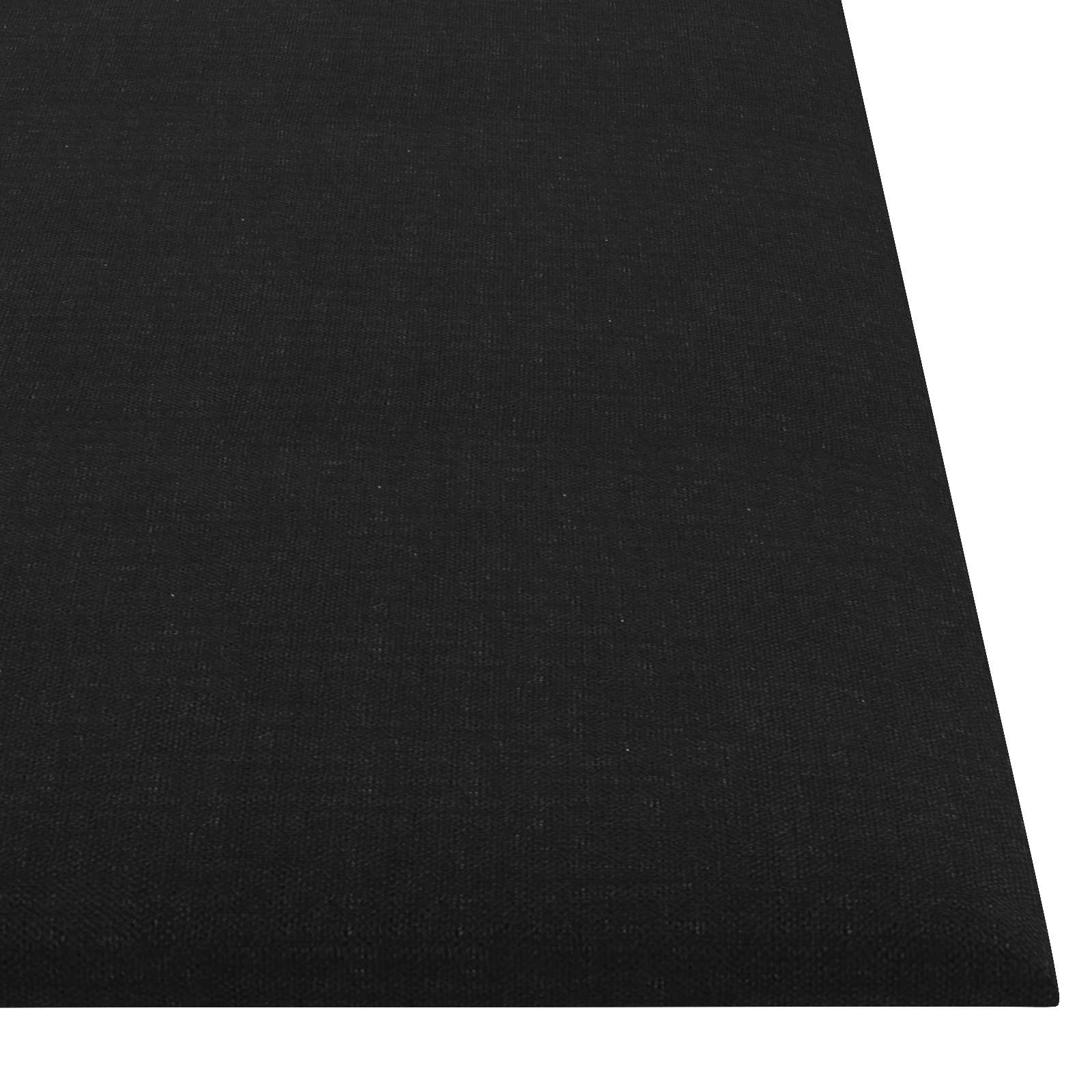 Wandkopfteilen 12 pcs 30 x 30 cm Schwarz Stoff