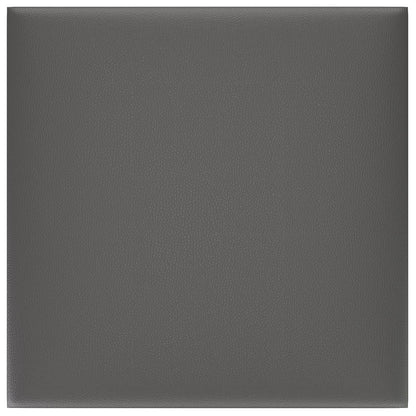 Wandkopfteilen 12 stk. 30 x 30 cm Grau Stoff