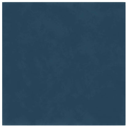 Wandkopfteilen 12 stk. Blau Samt