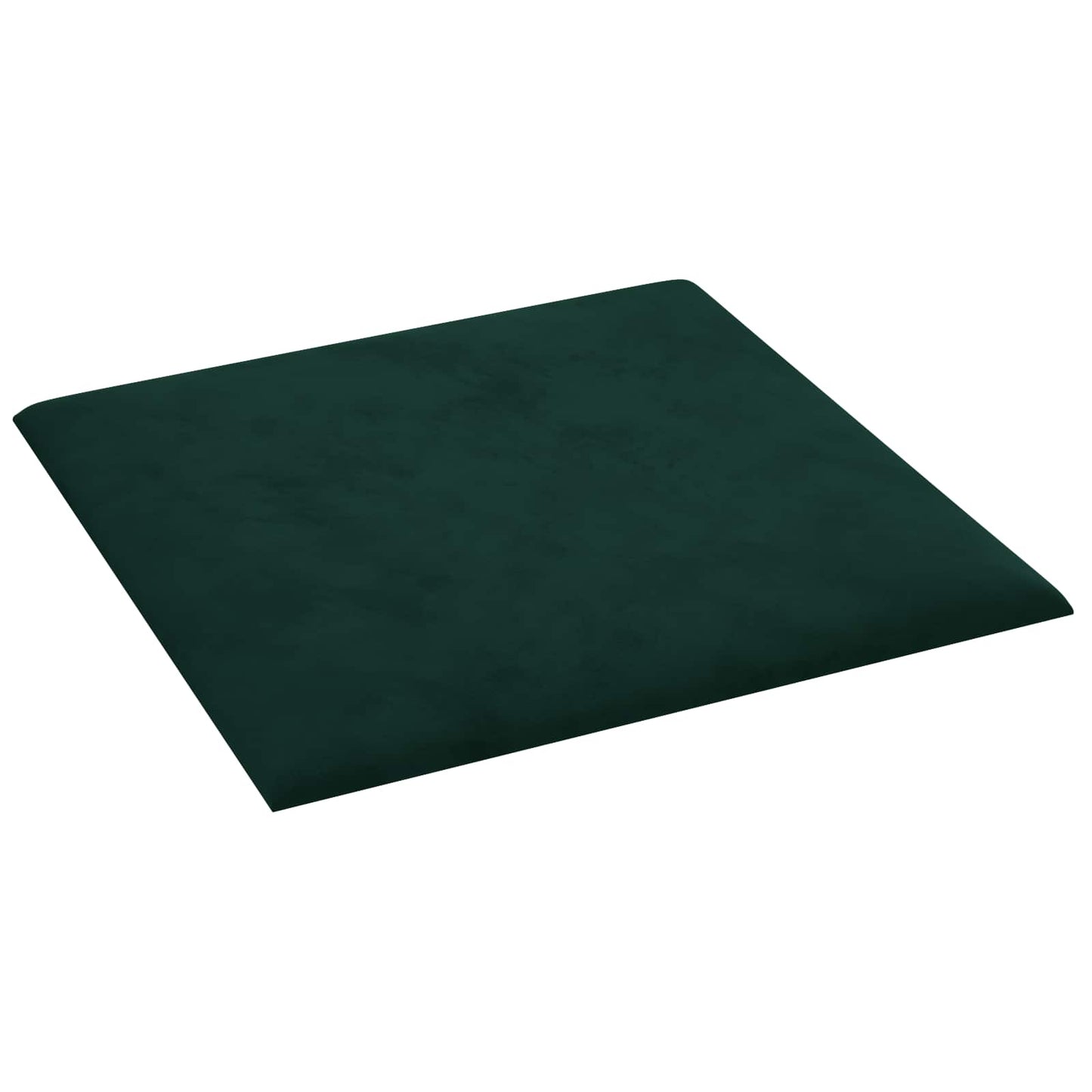 Wandkopfteilen 12 pcs Dunkelgrün Samt