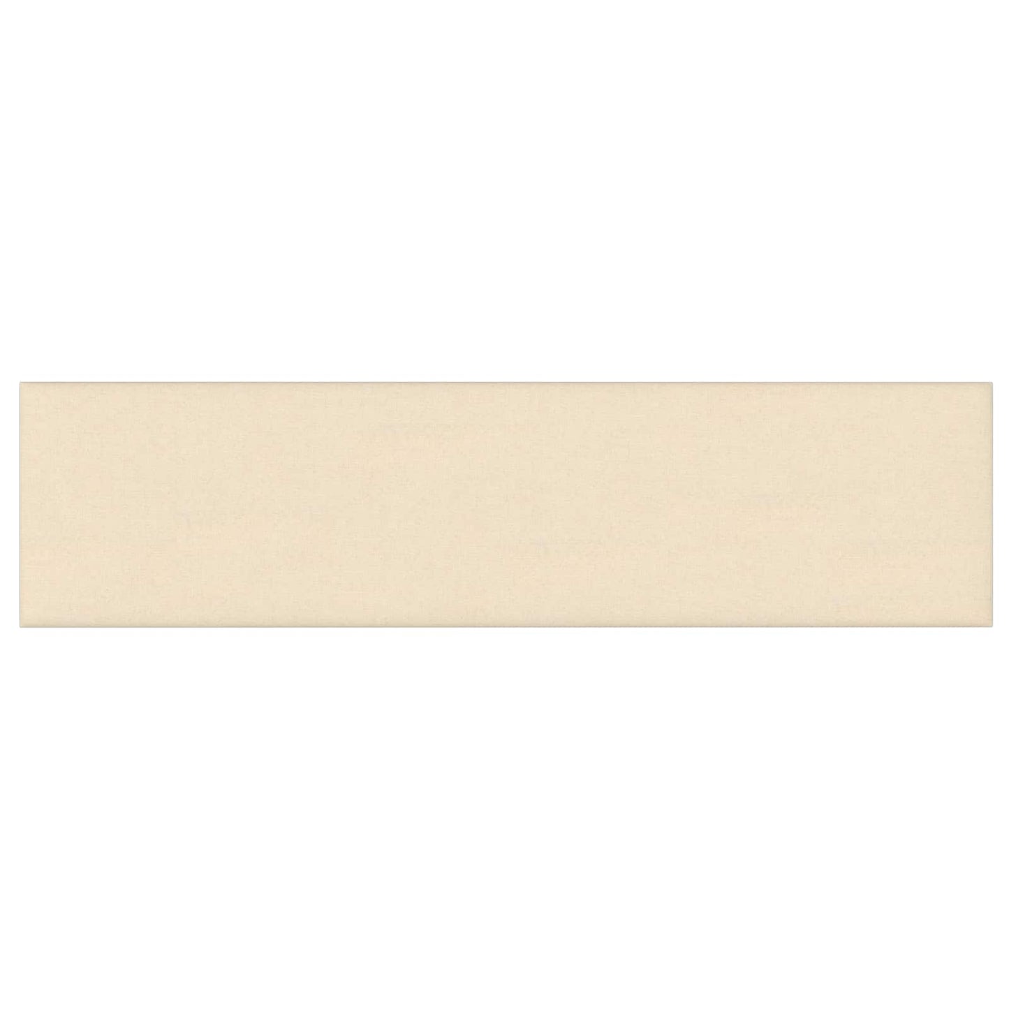Wandkopfteilen 12 pcs 60 x 15 cm Creme Stoff
