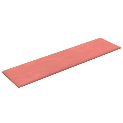 Wandkopfteilen 12 stk. Rosa Samt