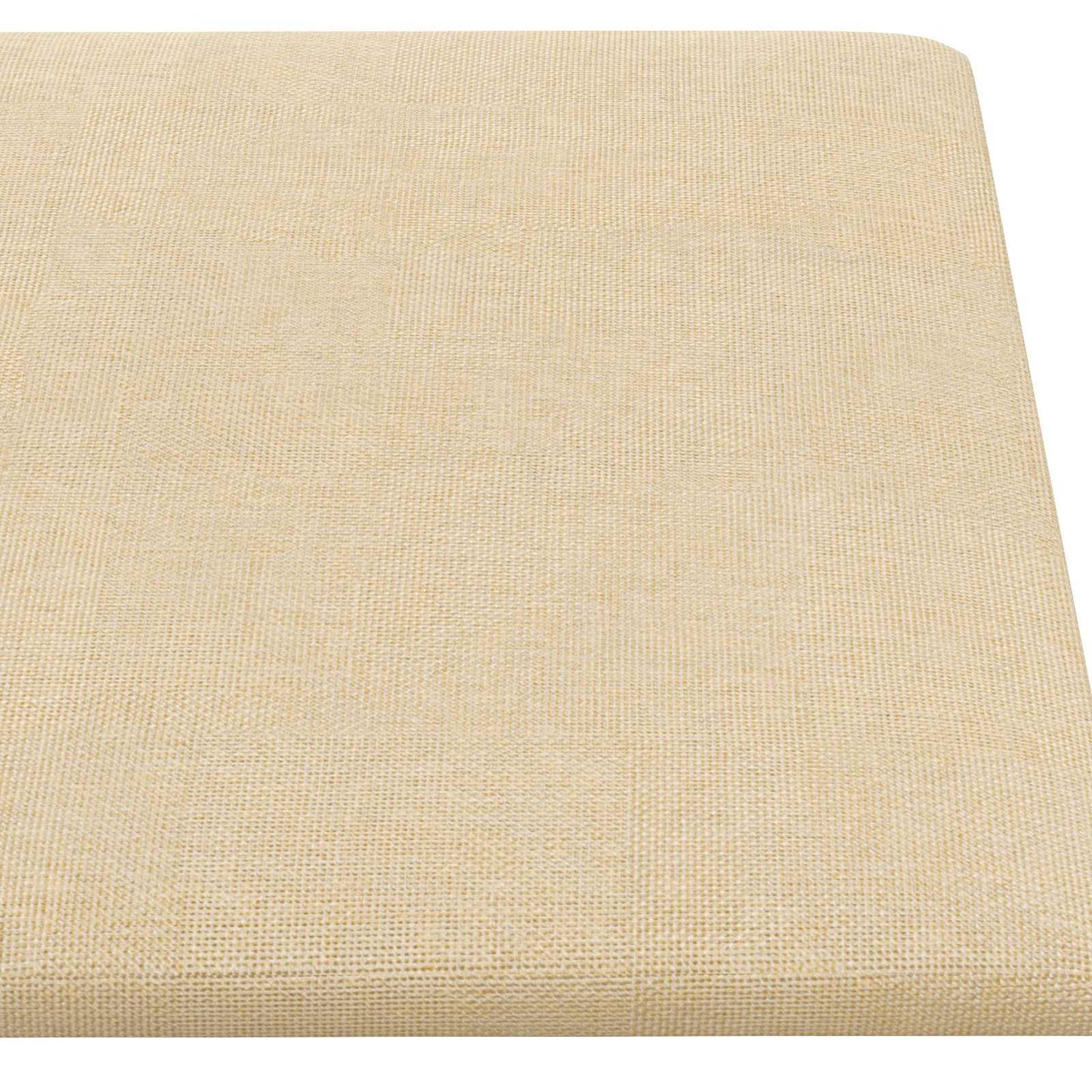 Wandkopfteilen 12 stk. 60 x 30 cm Creme Stoff