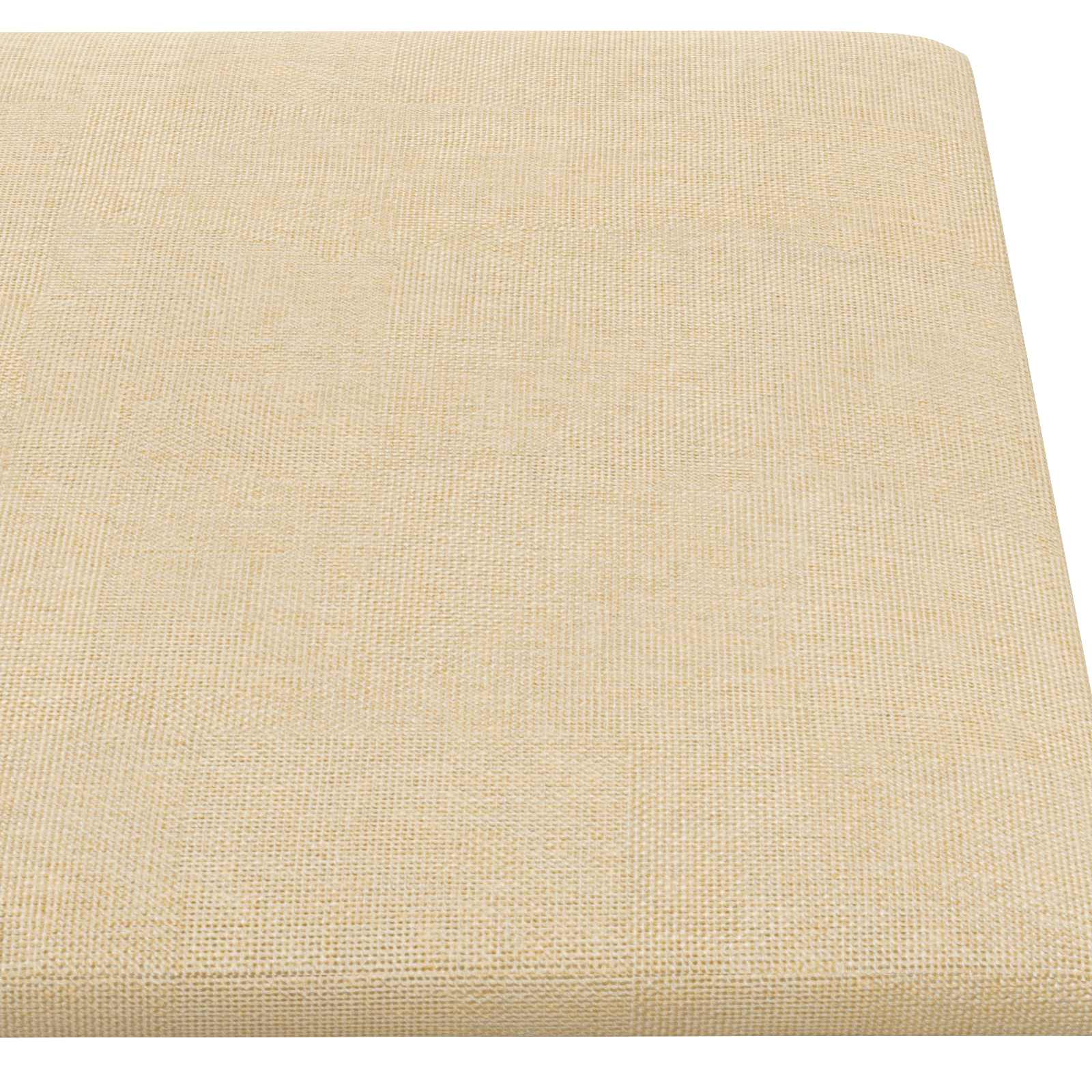Wandkopfteilen 12 stk. 60 x 30 cm Creme Stoff