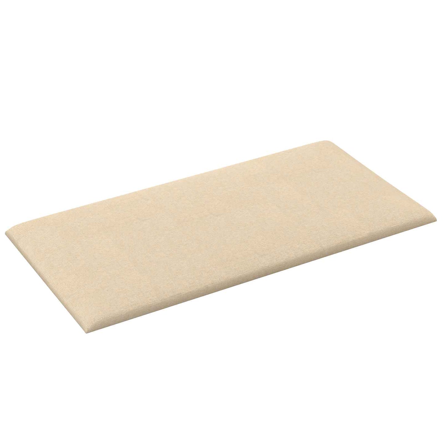 Wandkopfteilen 12 stk. 60 x 30 cm Creme Stoff