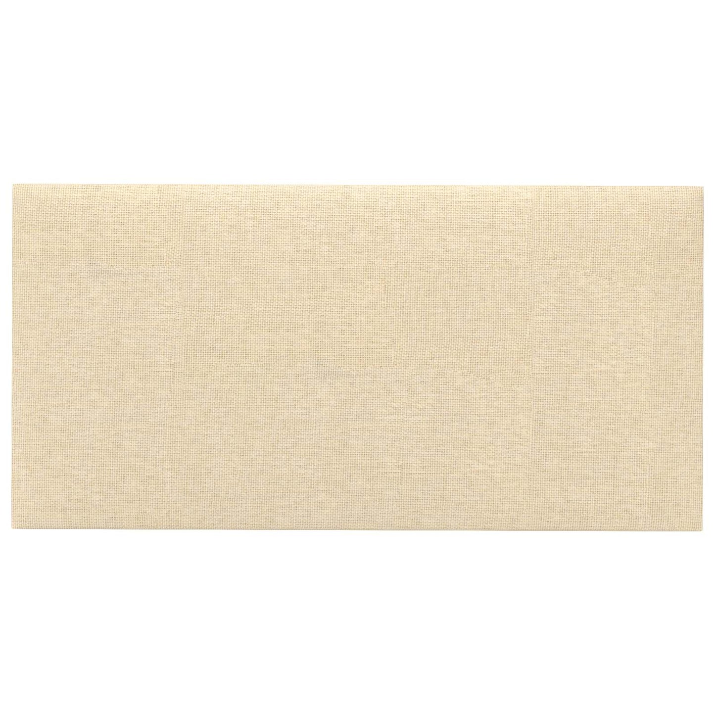 Wandkopfteilen 12 stk. 60 x 30 cm Creme Stoff