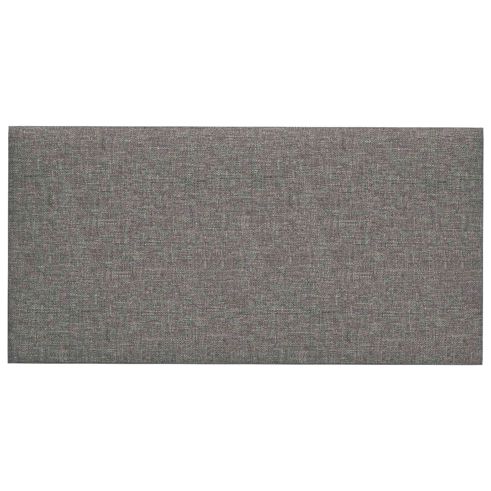 Wandkopfteilen 12 pcs 60 x 30 cm Hellgrau Stoff
