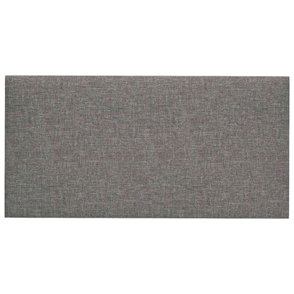 Wandkopfteilen 12 stk. 60 x 30 cm Hellgrau Stoff