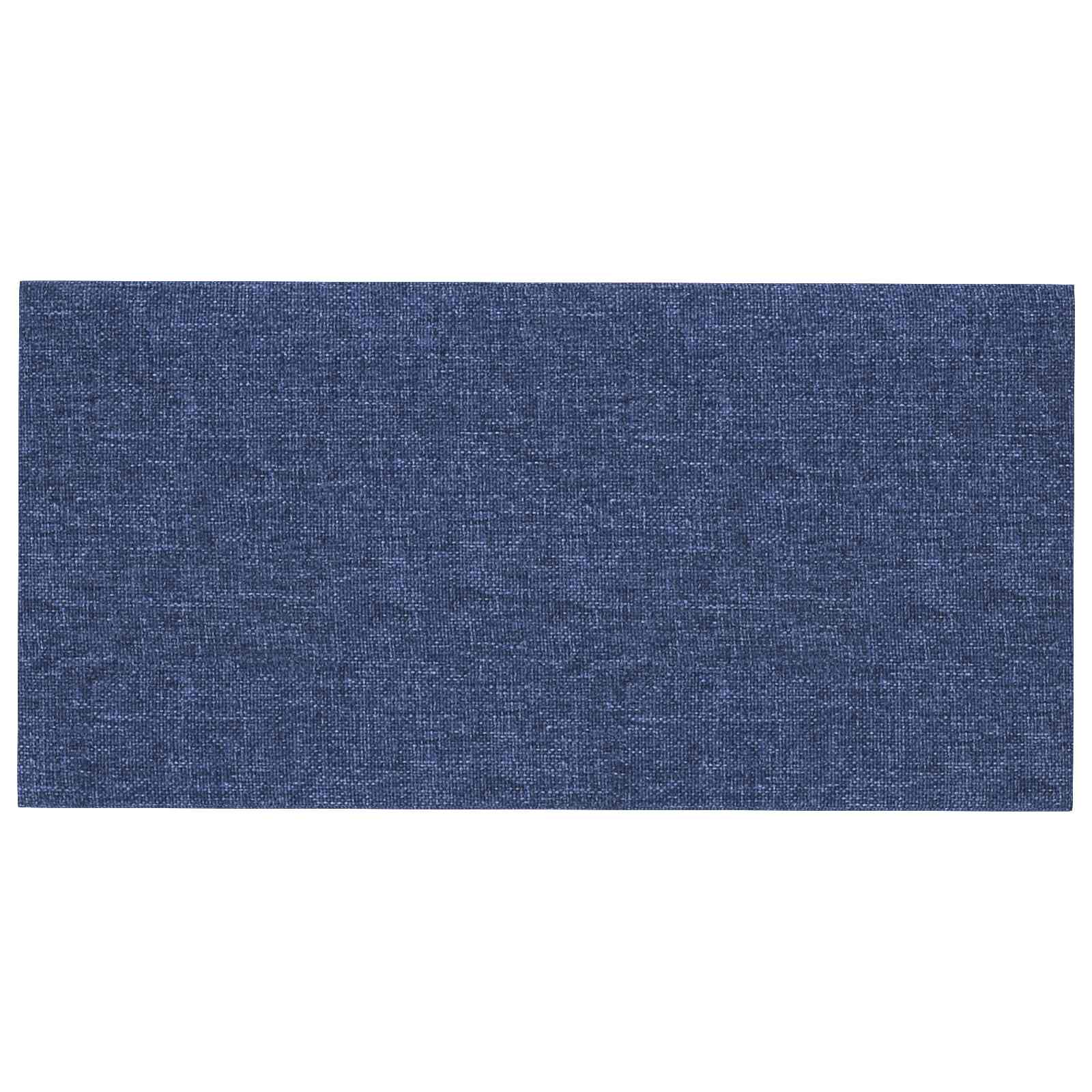 Wandkopfteilen 12 pcs 60 x 30 cm Blau Stoff