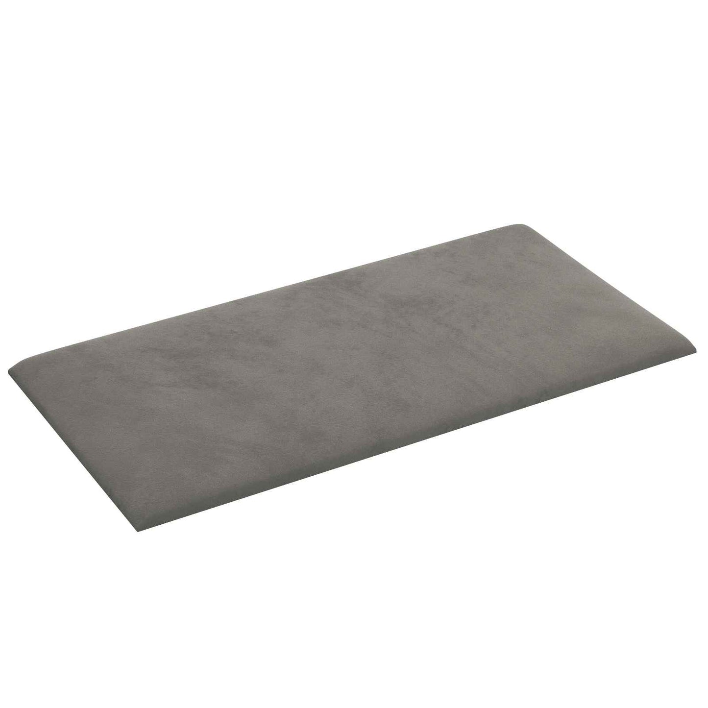 Wandkopfteilen 12 stk. Hellgrau Samt