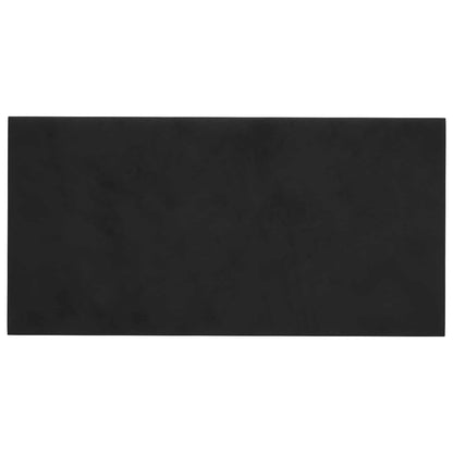 Wandkopfteilen 12 stk. Schwarz Samt