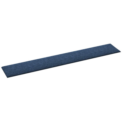 Wandkopfteilen 12 stk. 90 x 15 cm Blau Stoff