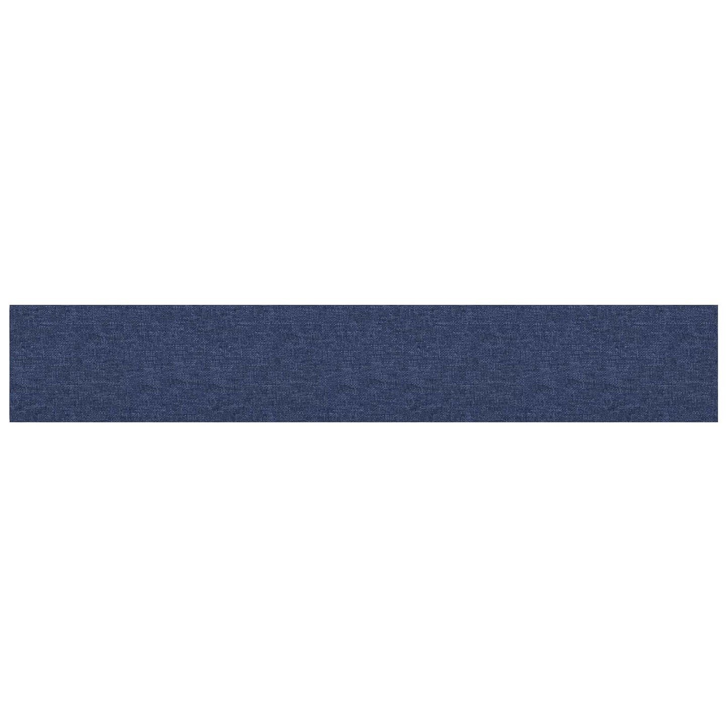 Wandkopfteilen 12 pcs Blau 90 x 15 cm Stoff