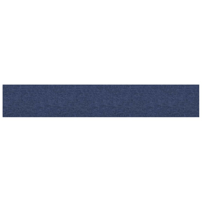 Wandkopfteilen 12 stk. 90 x 15 cm Blau Stoff