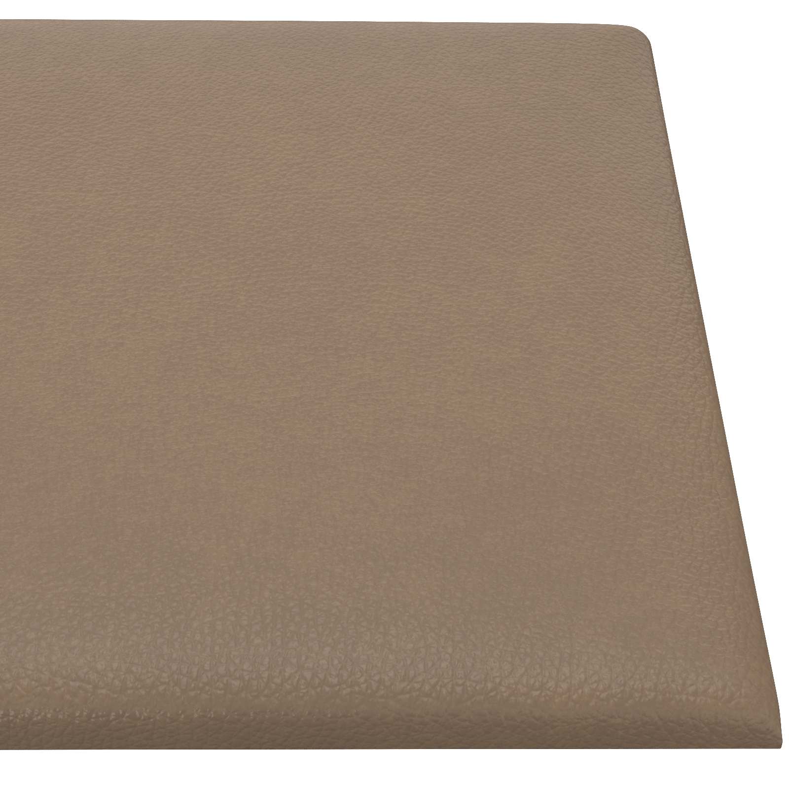 Wandkopfteilen 12 stk. 90 x 15 cm Cappuccino Stoff