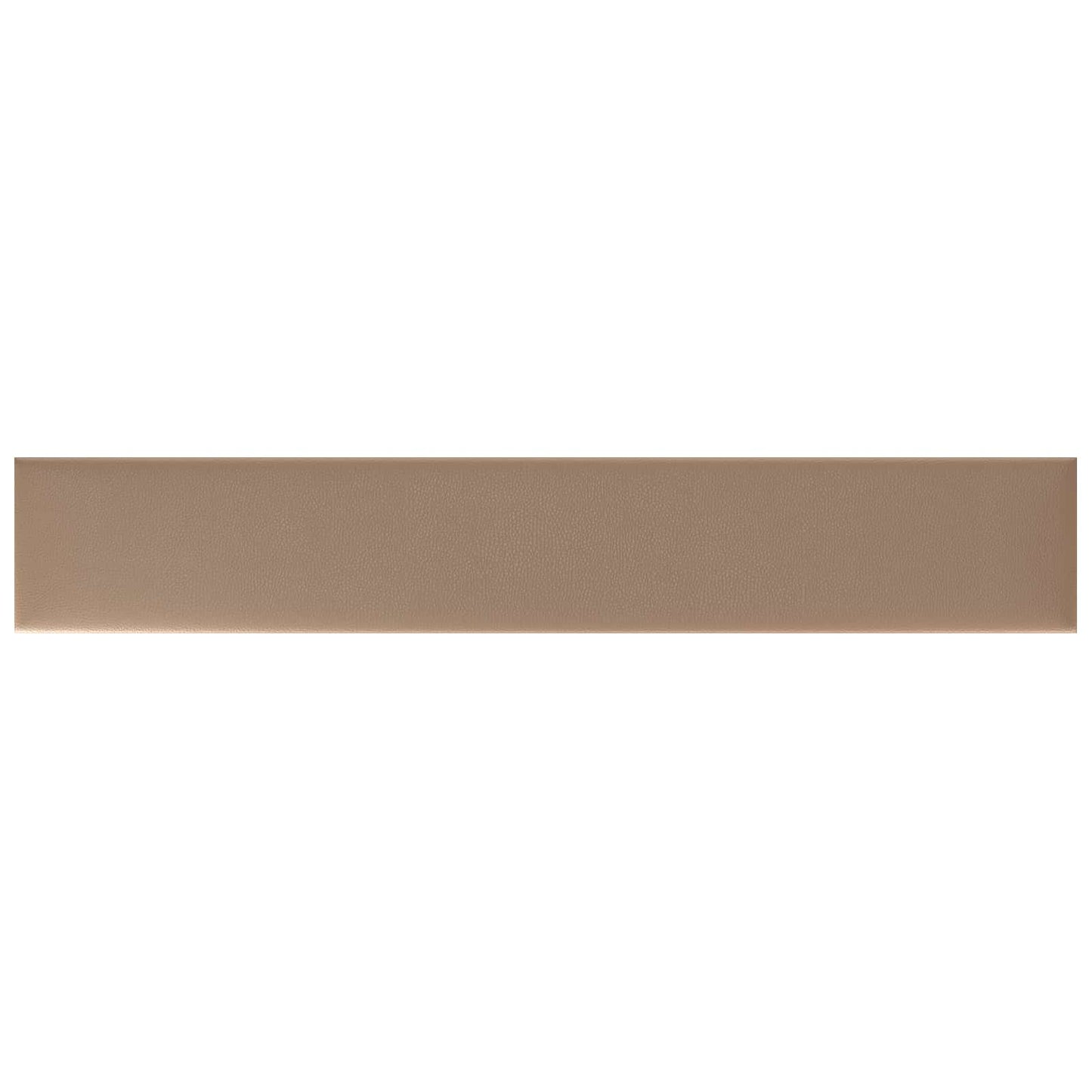 Wandkopfteilen 12 stk. 90 x 15 cm Cappuccino Stoff