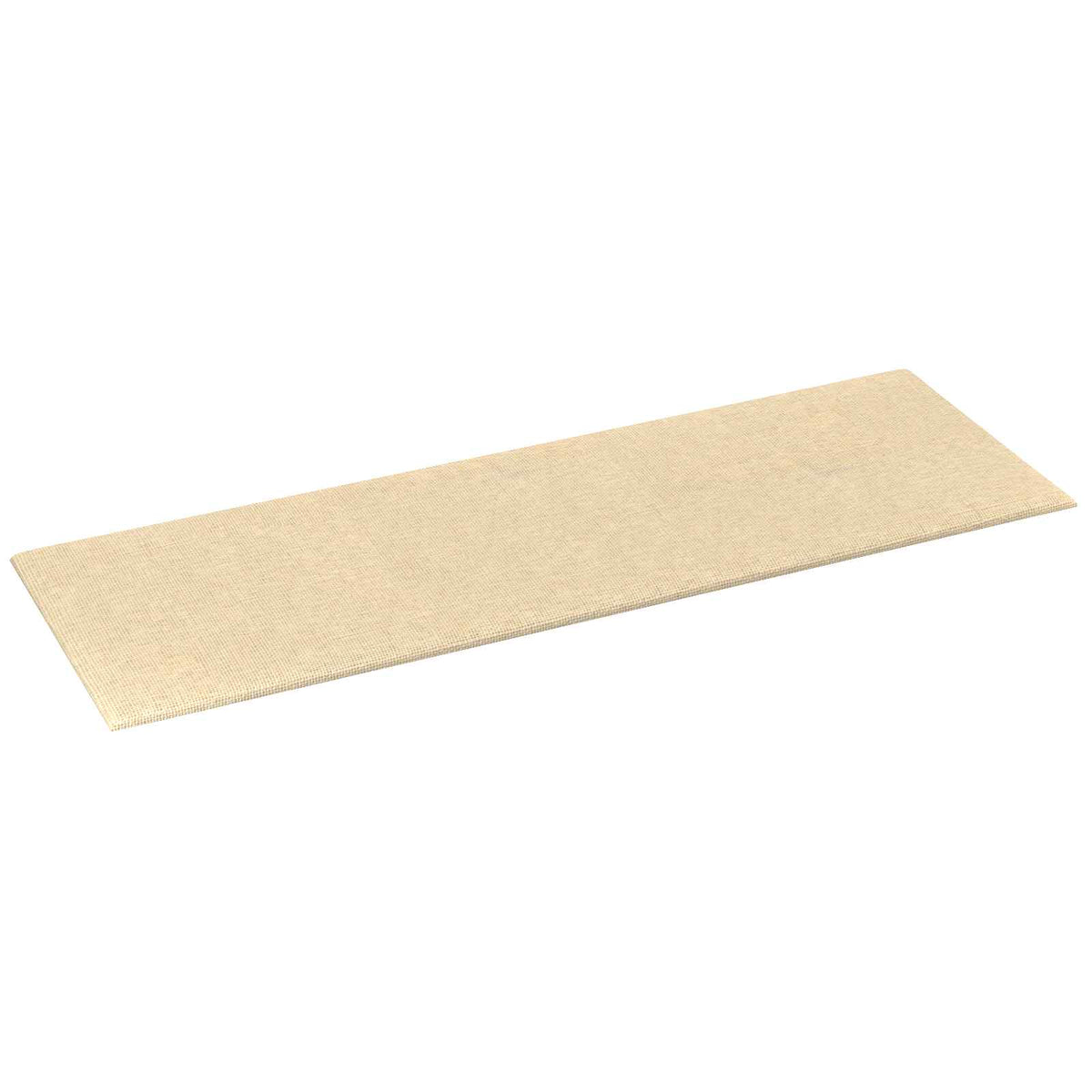 Wandkopfteilen 12 stk. 90 x 30 cm Creme Stoff