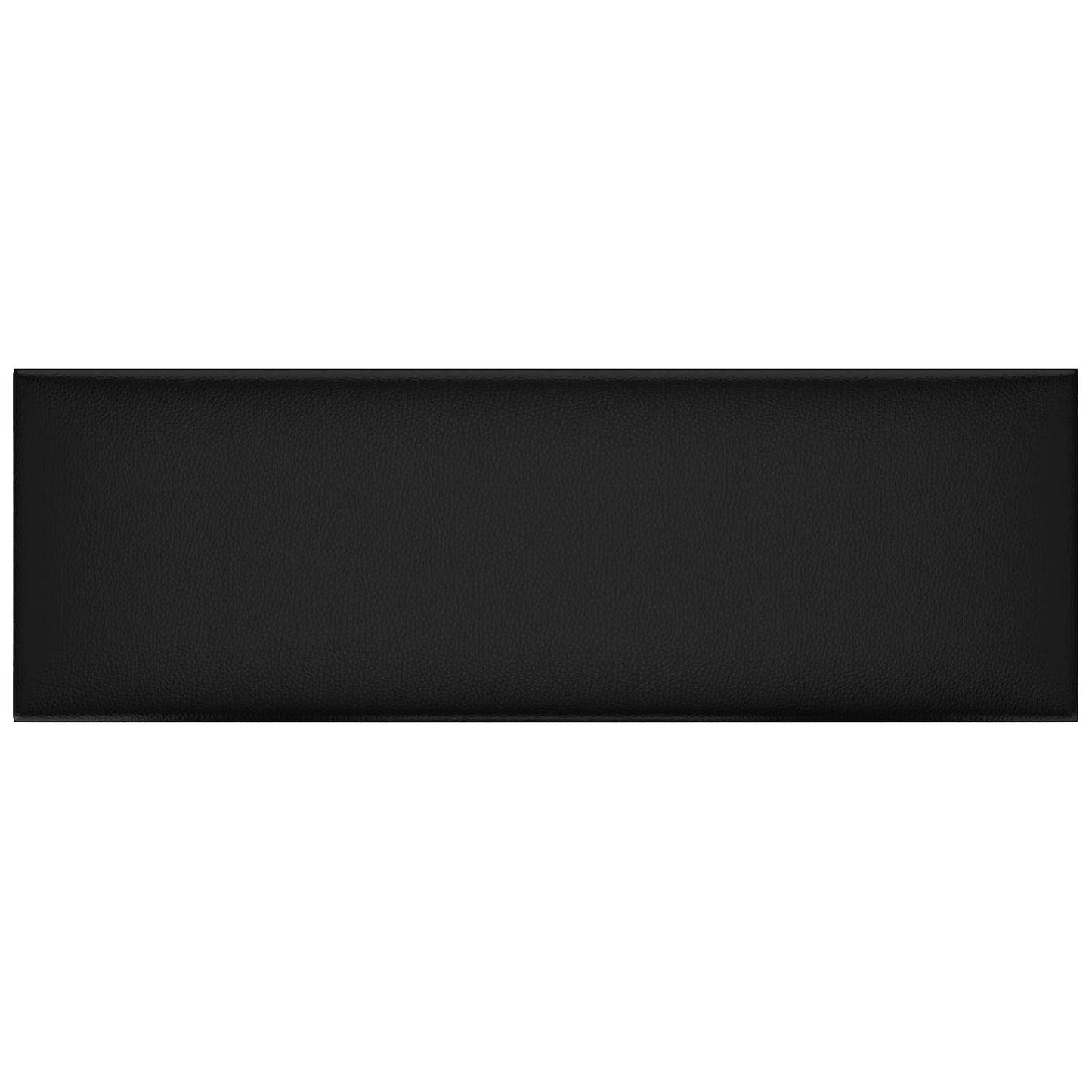 Wandkopfteilen 12 pcs 90 x 30 cm Schwarz Stoff