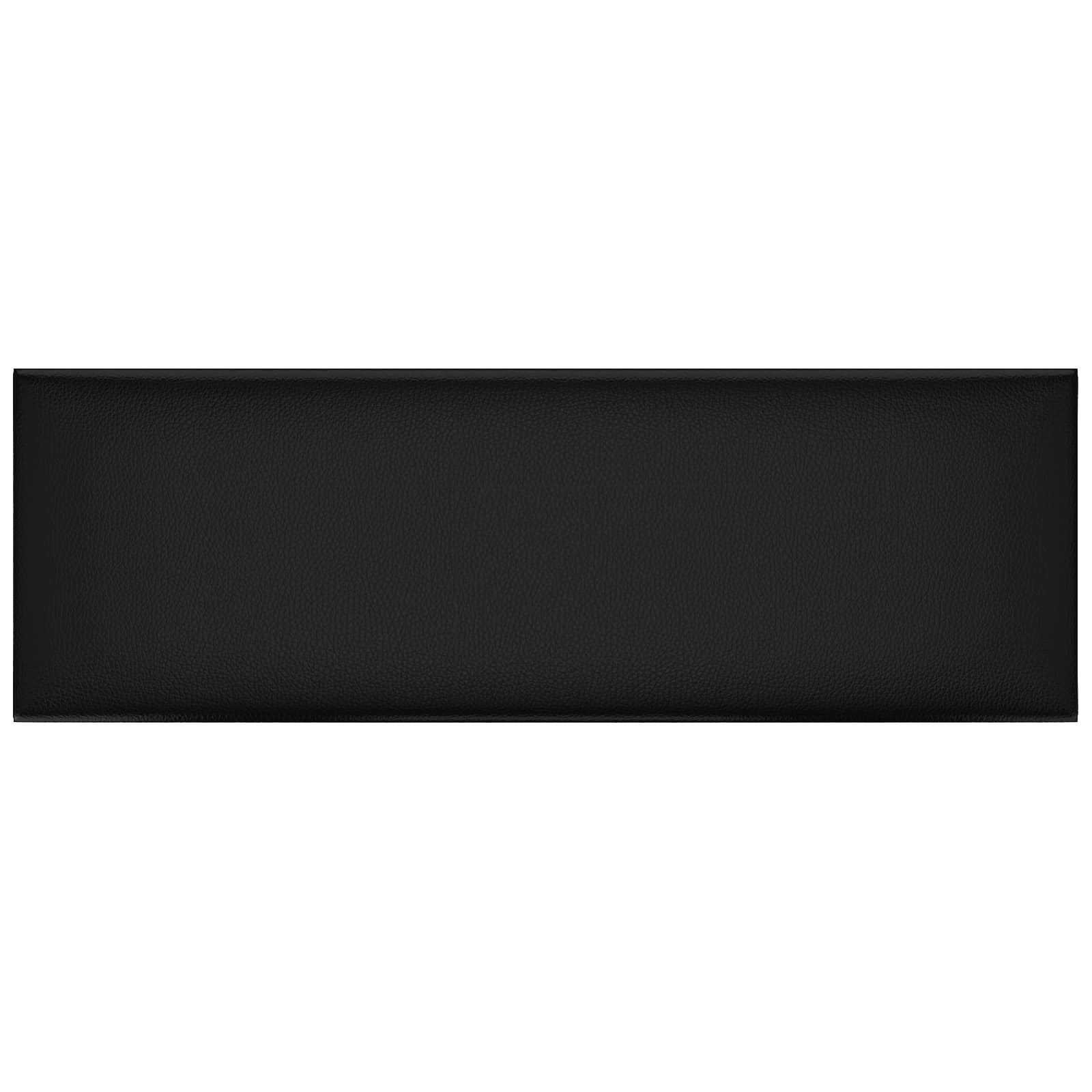 Wandkopfteilen 12 pcs 90 x 30 cm Schwarz Stoff