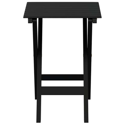 Beistelltisch Klappbar Schwarz Massivholz Pappel