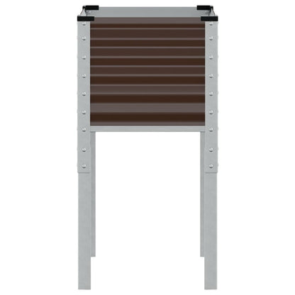 Garten-Pflanzgefäß Braun 45 x 45 x 88 cm Stahl