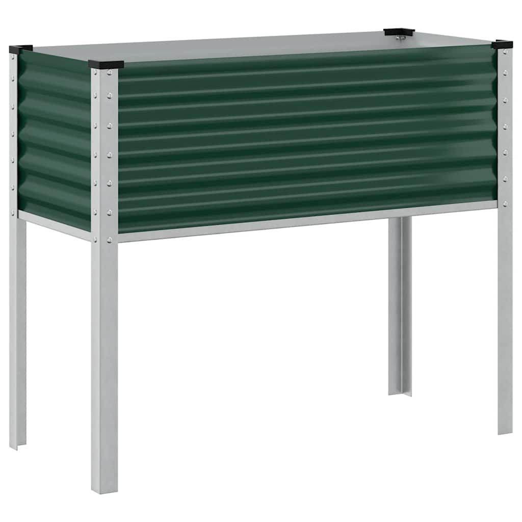 Garten-Pflanzgefäß Grün 100 x 45 x 90 cm Stahl