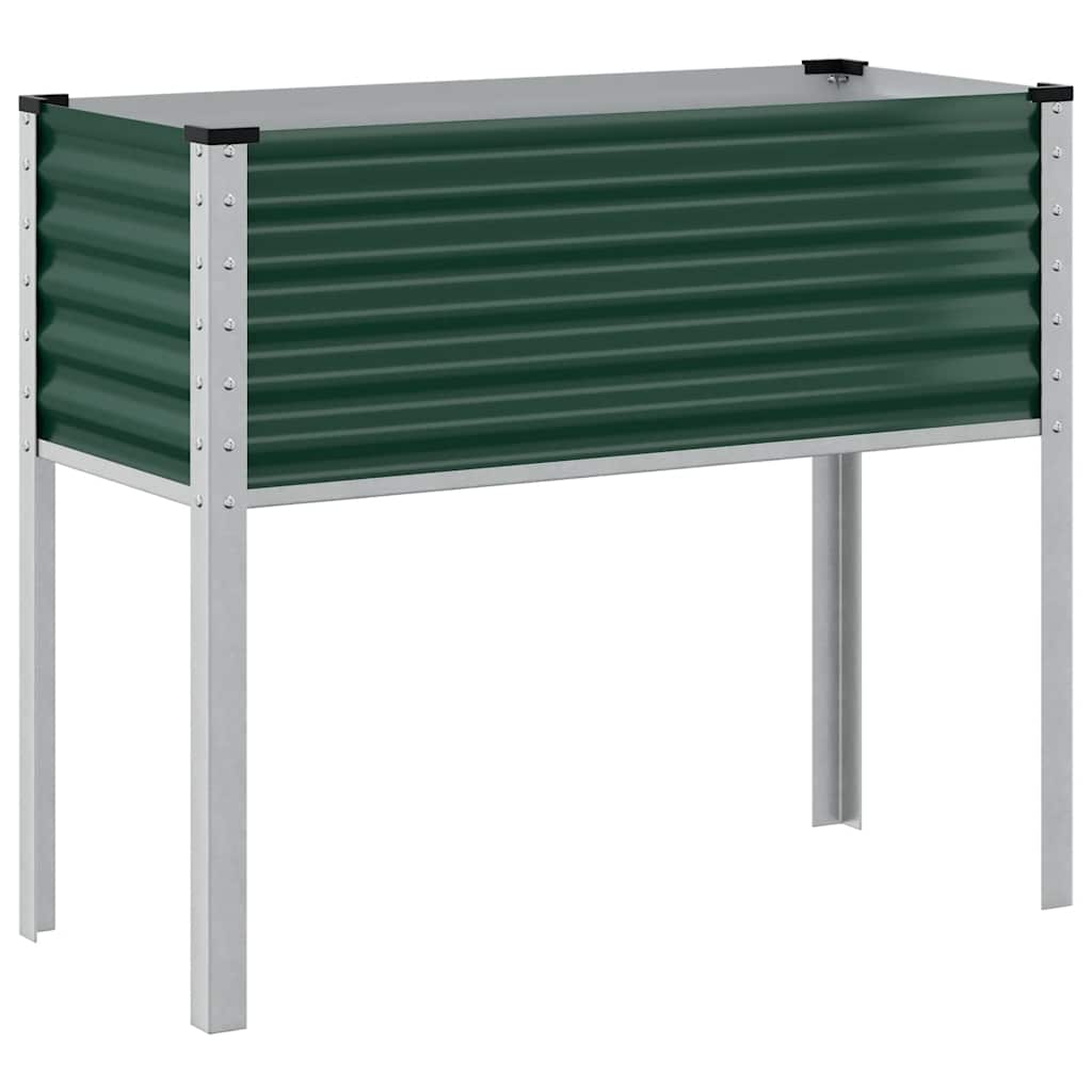 Garten-Pflanzgefäß Grün 100 x 45 x 90 cm Stahl