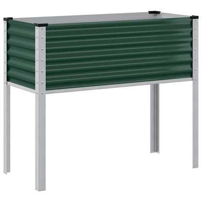 Garten-Pflanzgefäß Grün 100 x 45 x 90 cm Stahl