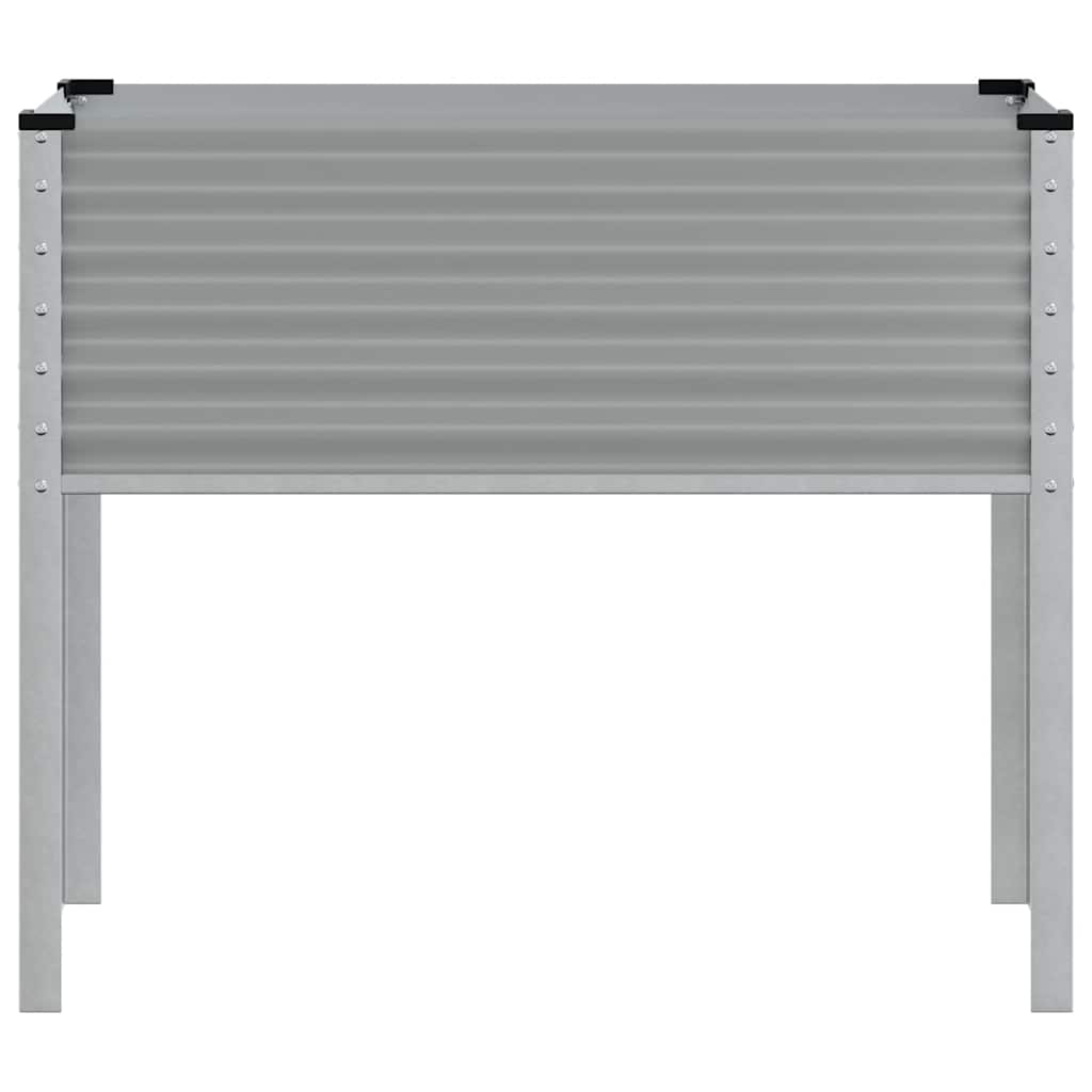 Pflanzkübel Grau 100x45x90 cm Stahl