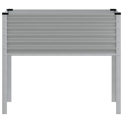 Pflanzkübel Grau 100x45x90 cm Stahl