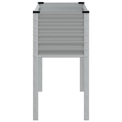 Pflanzkübel Grau 100x45x90 cm Stahl