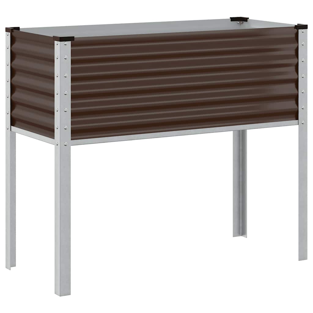 Garten-Pflanzgefäß Braun 100 x 45 x 90 cm Stahl