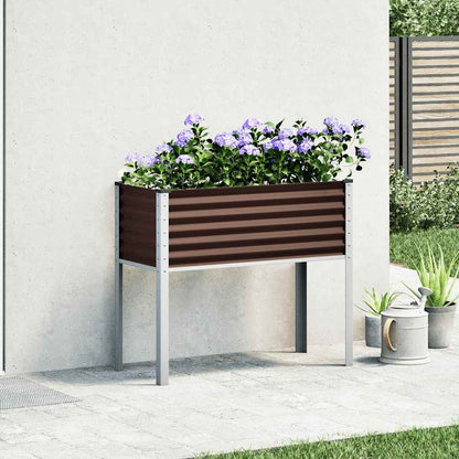 Garten-Pflanzgefäß Braun 100 x 45 x 90 cm Stahl