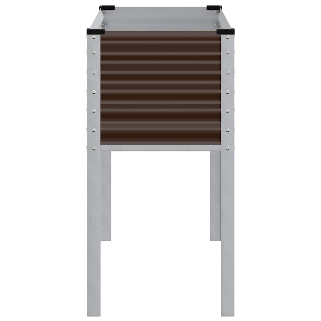Garten-Pflanzgefäß Braun 100 x 45 x 90 cm Stahl