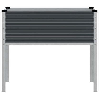 Garten-Pflanzgefäß Anthrazit 100 x 45 x 90 cm Stahl