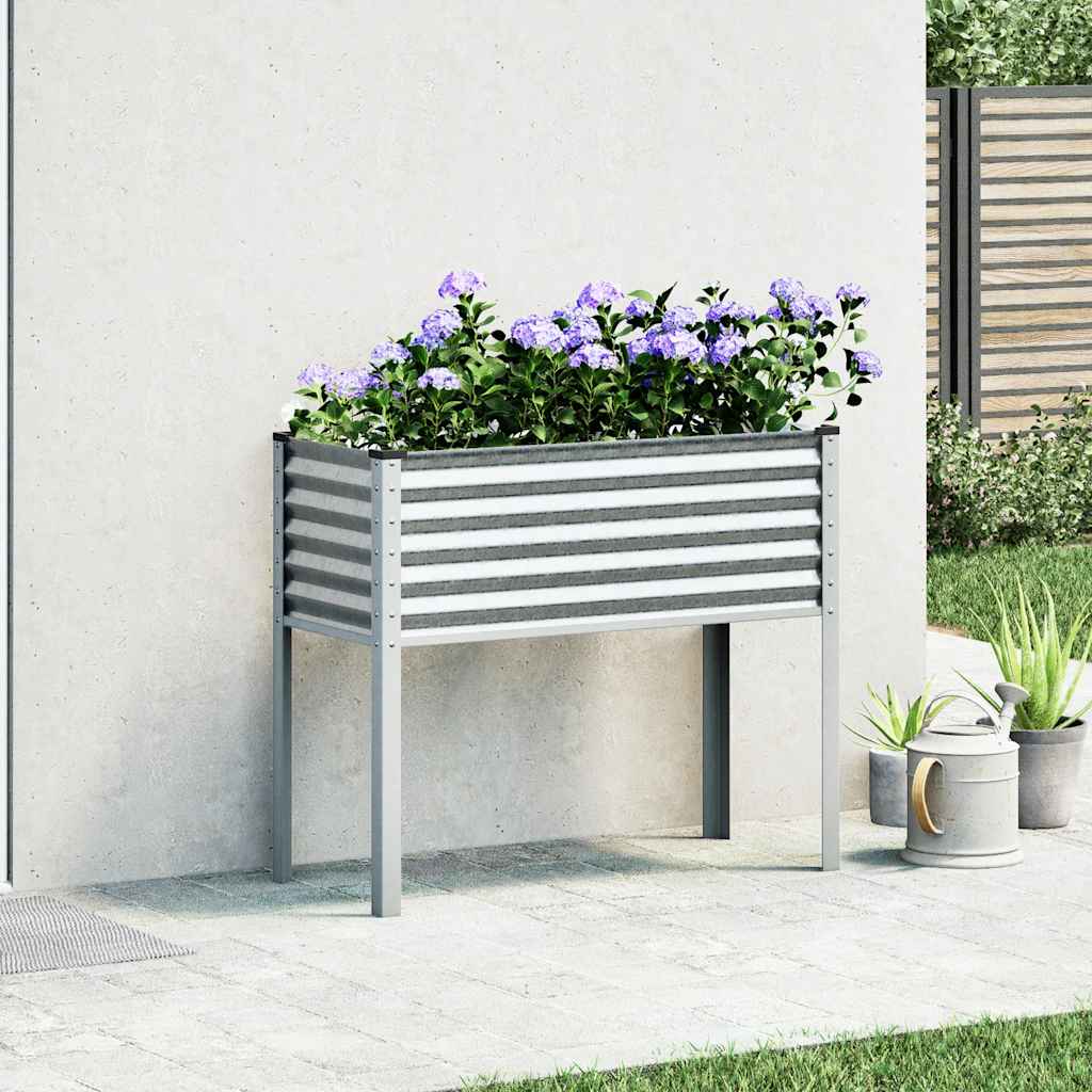 Garten-Pflanzgefäß 100 x 45 x 90 cm Verzinkter Stahl