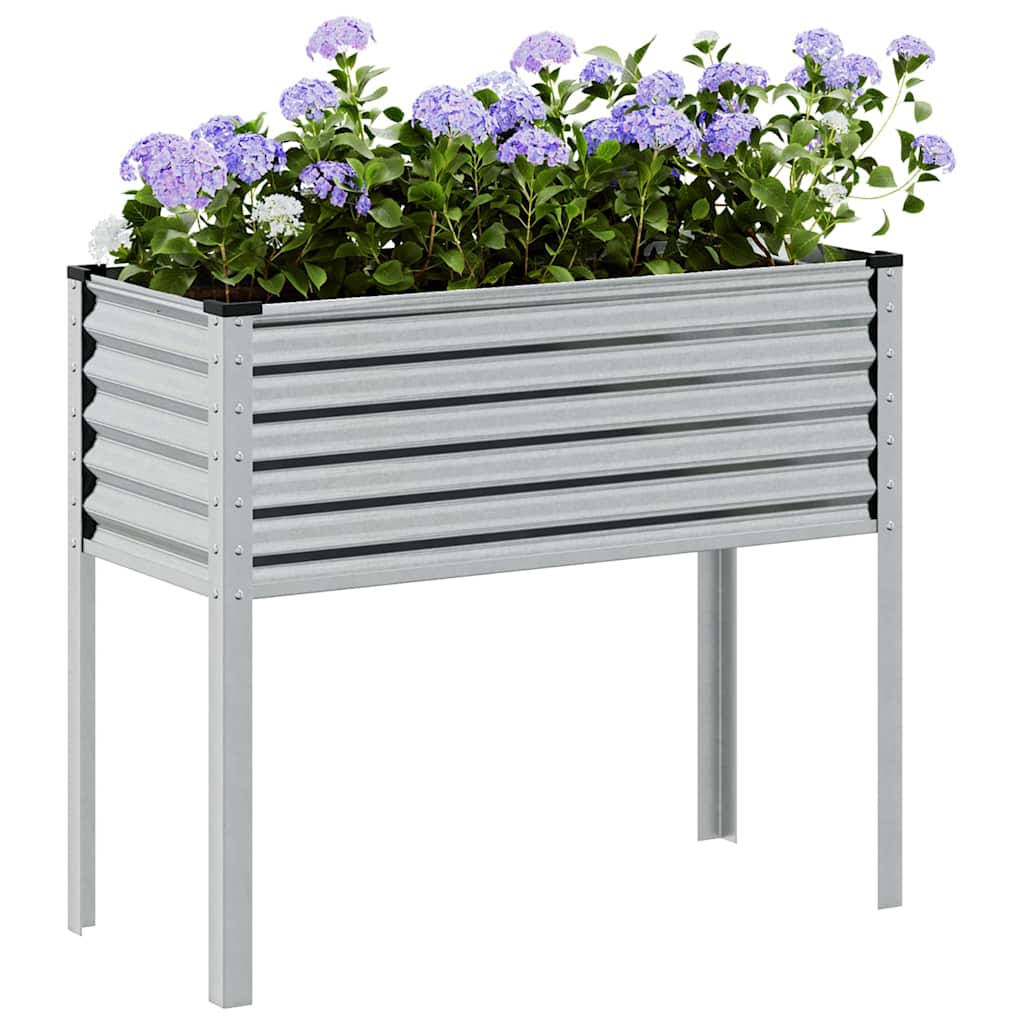 Garten-Pflanzgefäß 100 x 45 x 90 cm Verzinkter Stahl