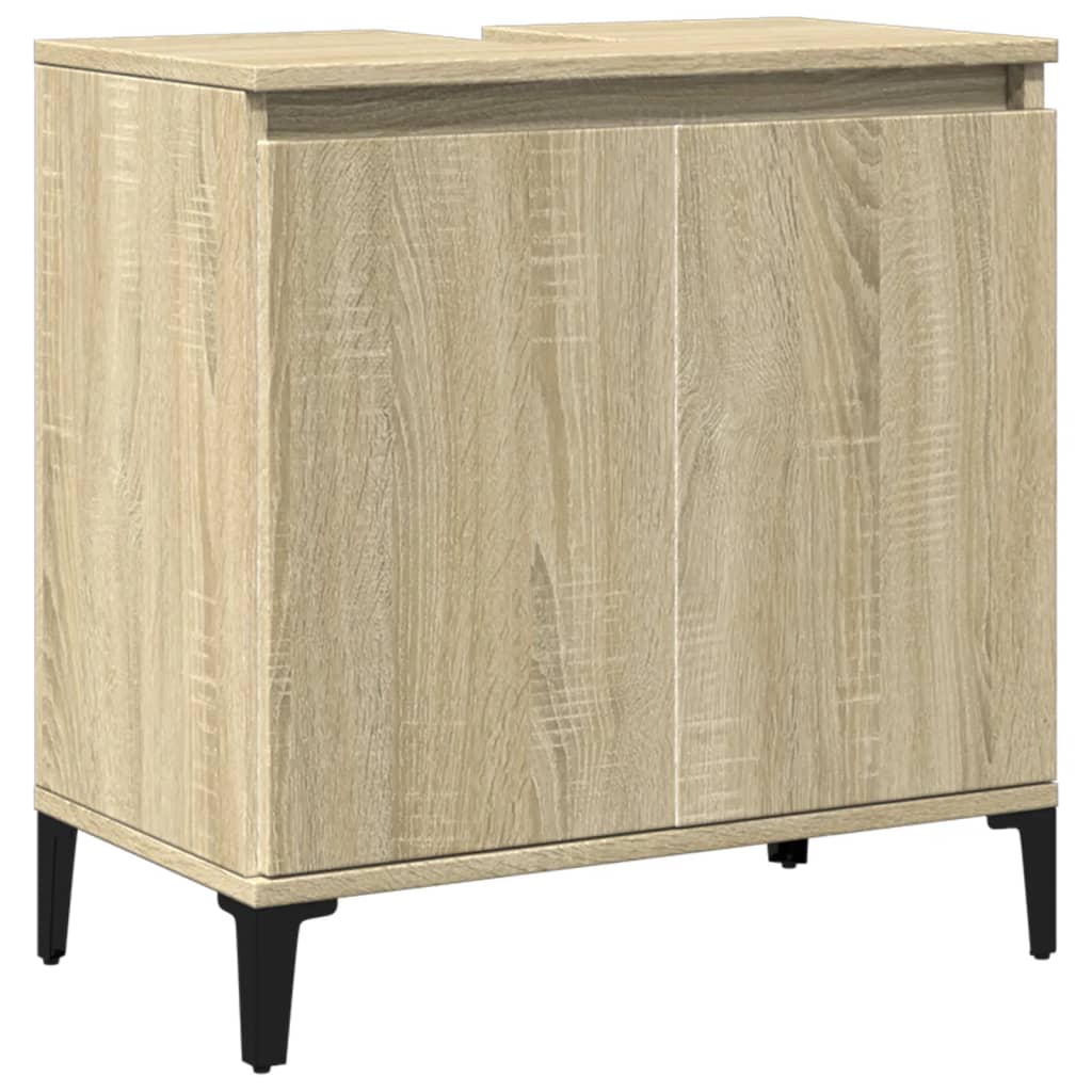 Meuble vasque en chêne Sonoma 58x33x60 cm en bois