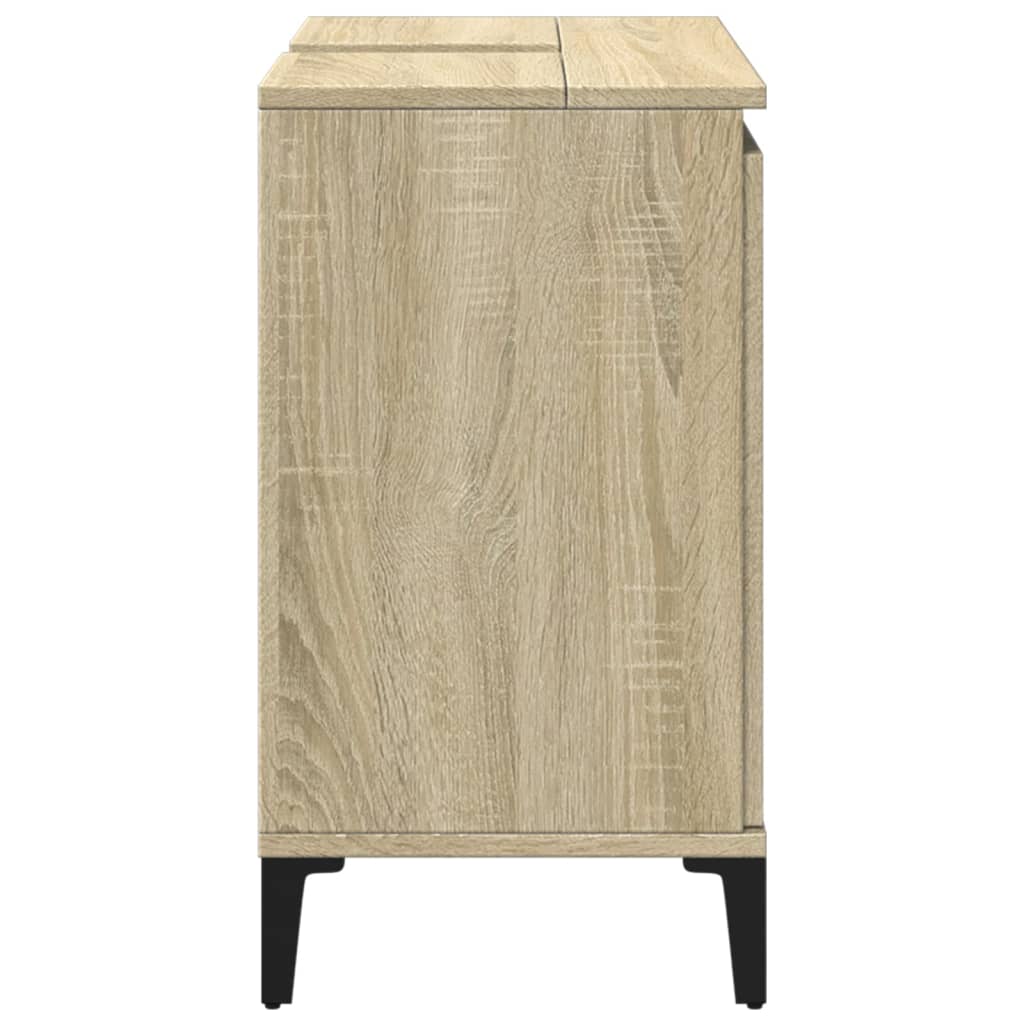 Meuble vasque en chêne Sonoma 58x33x60 cm en bois