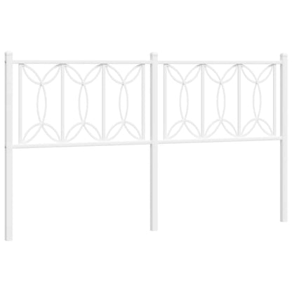 Ersatz-Kopfteil Metall Weiß 150 cm