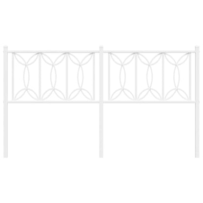 Ersatz-Kopfteil Metall Weiß 150 cm