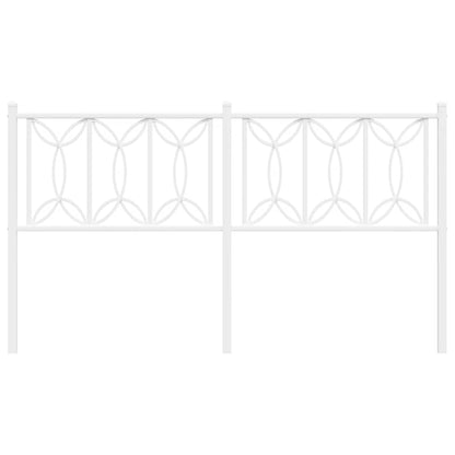 Ersatz-Kopfteil Metall Weiß 160 cm