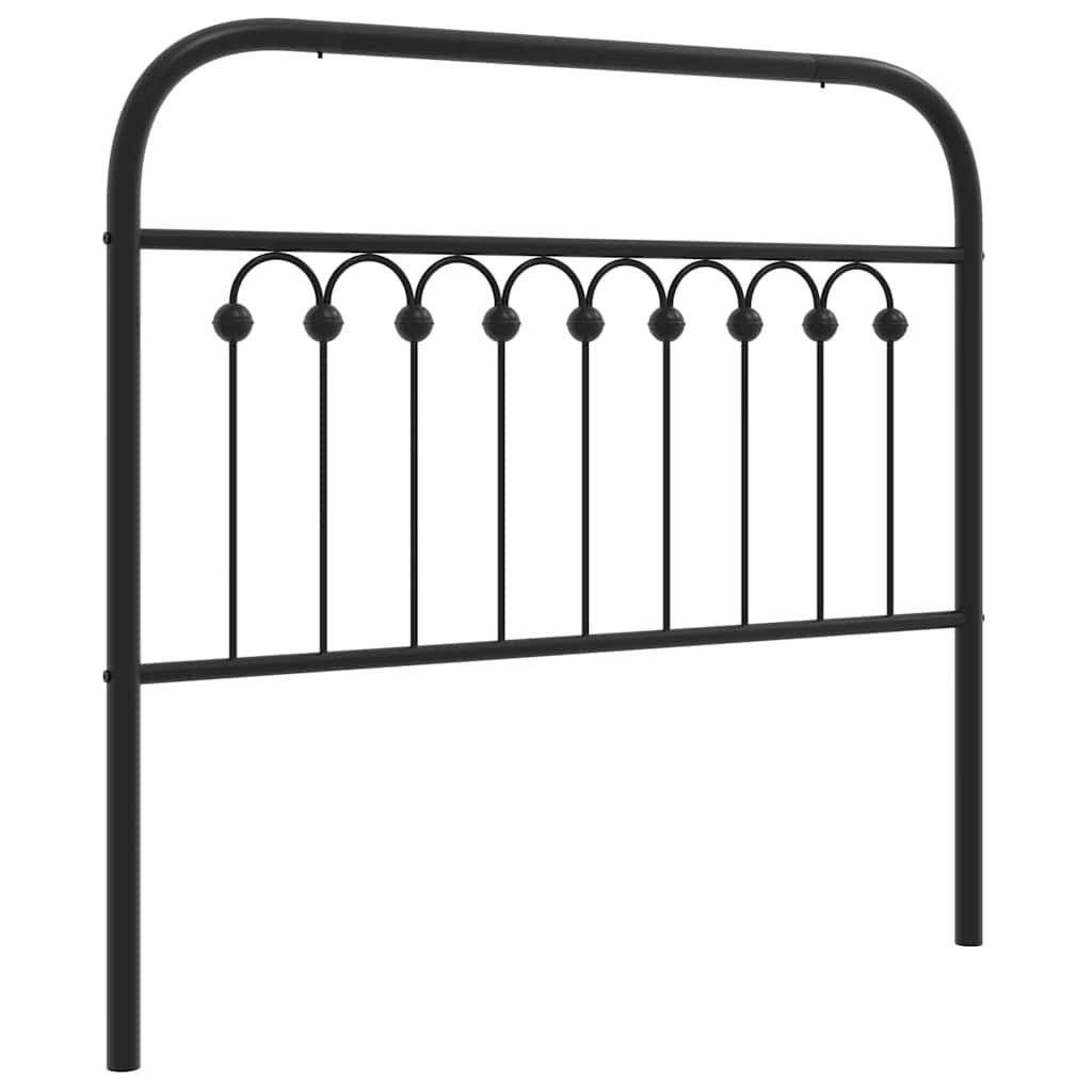 Ersatz-Kopfteil Metall Schwarz 100 cm