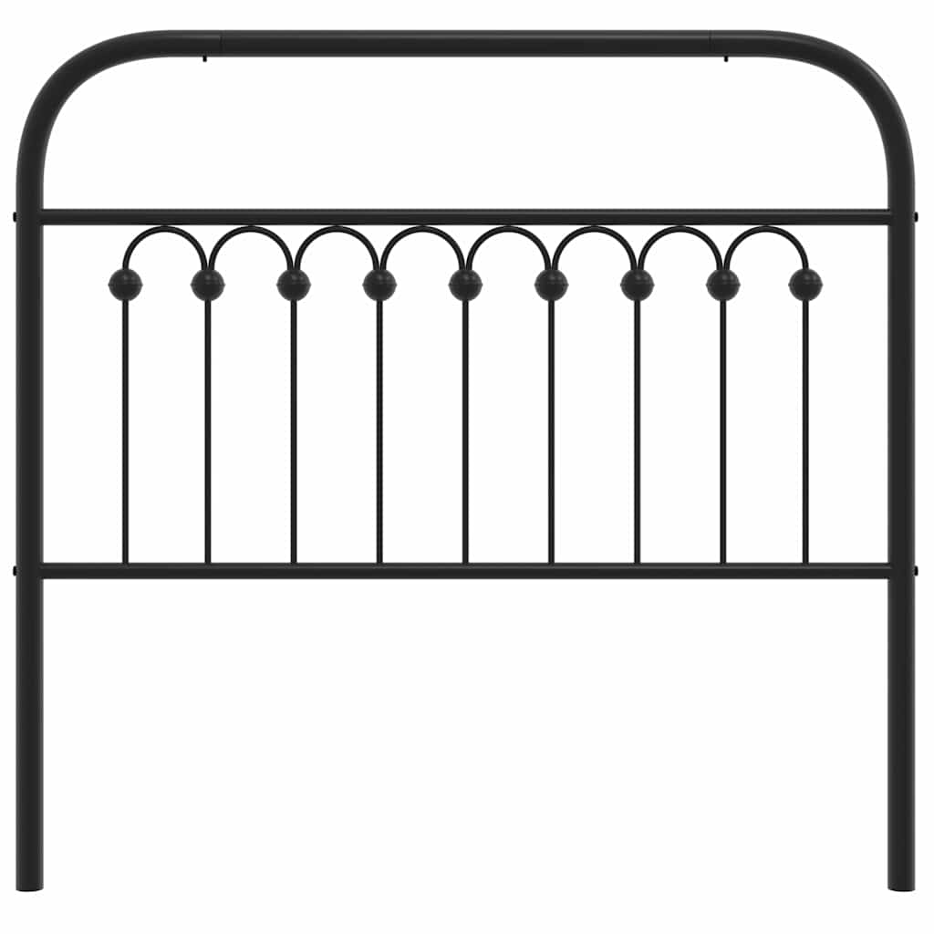 Ersatz-Kopfteil Metall Schwarz 100 cm