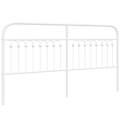 Ersatz-Kopfteil Metall Weiß 180 cm
