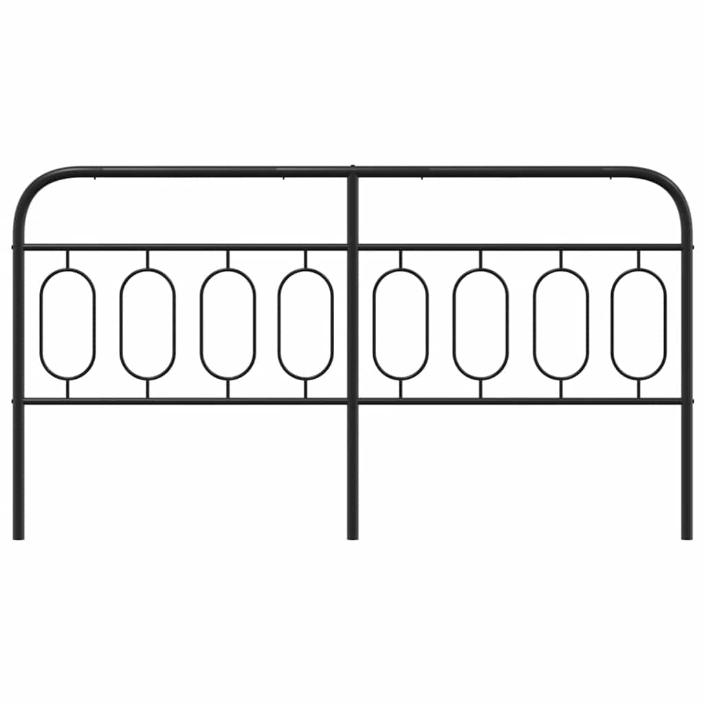 Ersatz-Kopfteil Metall Schwarz 183 cm
