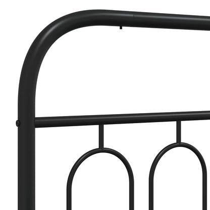 Ersatz-Kopfteil Metall Schwarz 183 cm