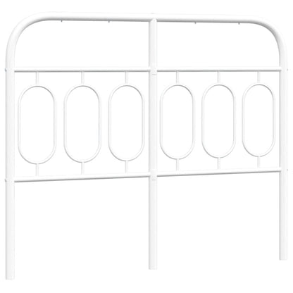 Ersatz-Kopfteil Metall Weiß 120 cm